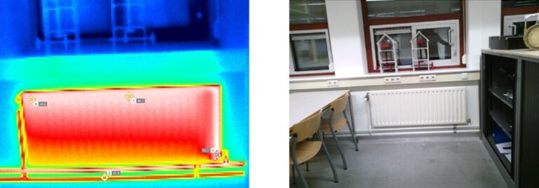 radiator ir beeld + visueel beeld